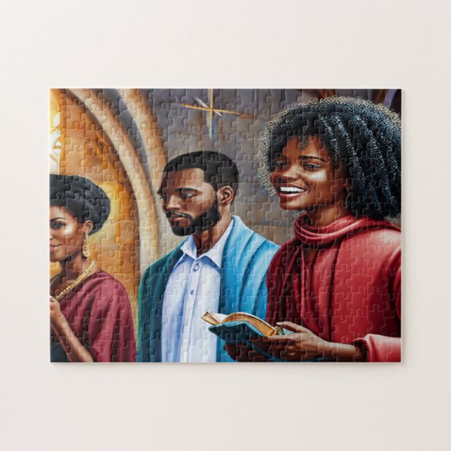 Church Folks 2 Christian Art Puzzle (Horizontal)