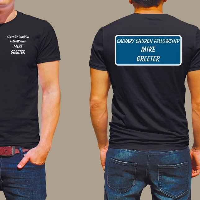 Church Greeter Usher Name T-Shirt (Church Greeter Usher Name T-Shirt)