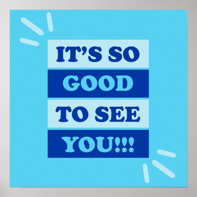 Church Greeting Sign - Good to see you (Front)