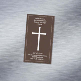 Church Holy Cross Magnetic Business Card
