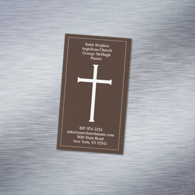 Church Holy Cross Magnetic Business Card (In Situ)