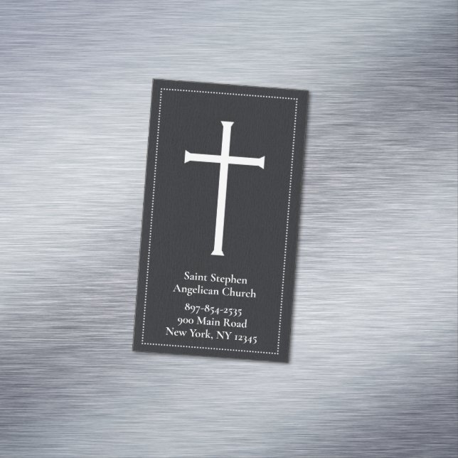 Church Holy Cross Magnetic Business Card (In Situ)
