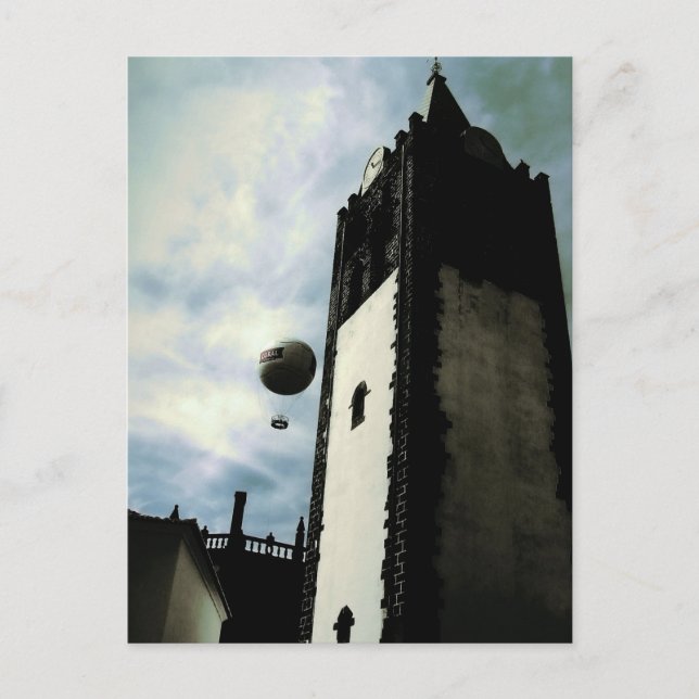 Church Hot Air Balloon Funchal, Madeira (Portugal) Postcard (Front)