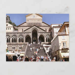 Church in Amalfi, visited by many tourists Postcard