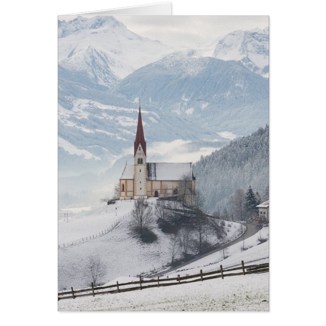 Church in an alpine winter landscape (Front)