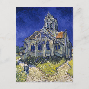 Church in Auvers by Van Gogh Painting Art Postcard