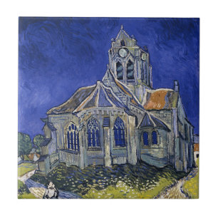 Church in Auvers by Van Gogh Painting Art  Tile