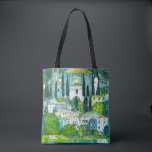Church in Cassone Gustav Klimt Tote Bag<br><div class="desc">Tote Bag featuring Gustav Klimt’s oil painting Church in Cassone (1913). A beautiful Italian church is surrounded with green trees on the shore of blue waters. A marvellous gift for Art Nouveau lovers and Austrian art enthusiasts!</div>