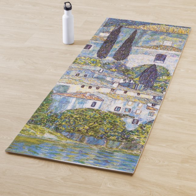 Church in Cassone, Gustav Klimt Yoga Mat (In Situ)