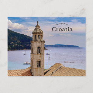 Church in Dubrovnik Croatia Postcard