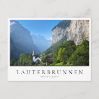 Church in Lauterbrunnen valley, Switzerland