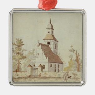 Church in Pankow, Berlin Metal Tree Decoration