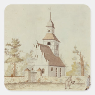 Church in Pankow, Berlin Square Sticker