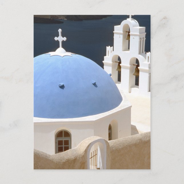 Church in Santorini Postcard (Front)