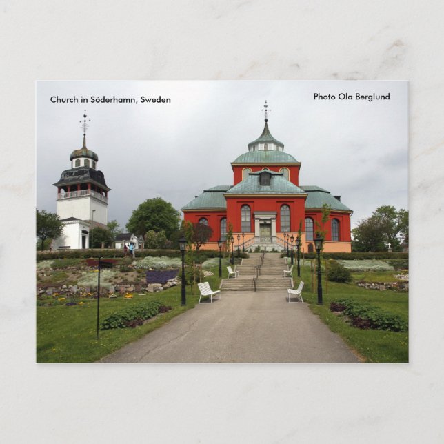 Church in Söderhamn, Sweden, Pho... Postcard (Front)