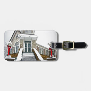 Church in the Snow Luggage Tag