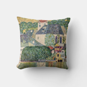 Church in Unterach on the Attersee by Gustav Klimt Cushion