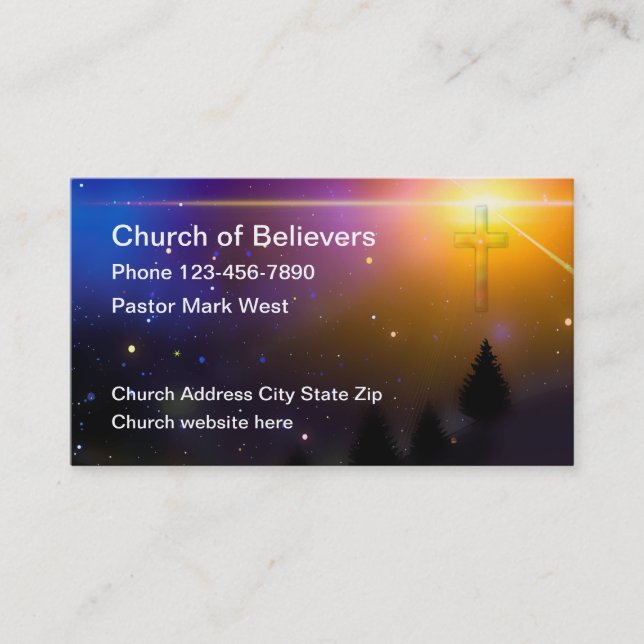 Church Inspirational Business Cards (Front)