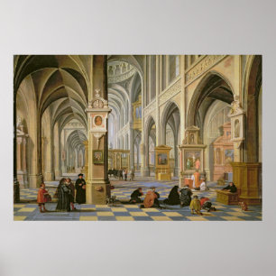 Church interior poster