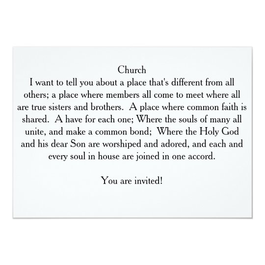 Church Invitation