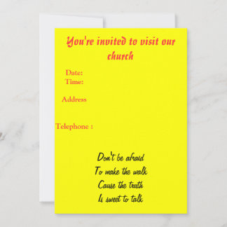 Church invitation