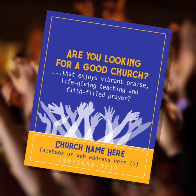 Church Invite Worship Service Invitation Bright Flyer (Creator Uploaded)