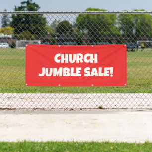 Church Jumble Sale! Bright Banner