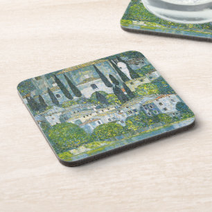 Church (Kirche) in Cassone by Gustav Klimt Coaster
