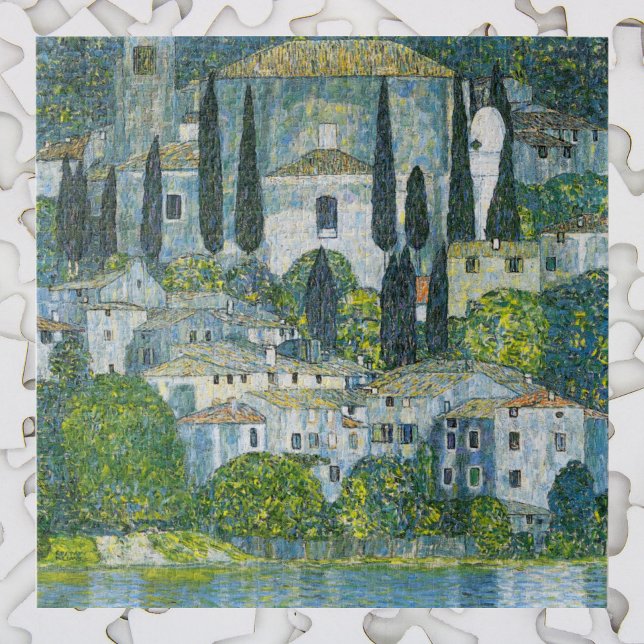 Church (Kirche) in Cassone by Gustav Klimt Jigsaw Puzzle (Creator Uploaded)