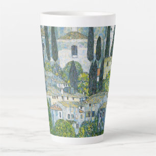 Church (Kirche) in Cassone by Gustav Klimt Latte Mug