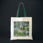 Church (Kirche) in Cassone by Gustav Klimt Tote Bag<br><div class="desc">Church in Cassone - Landscape with Cypresses (aka Kirche in Cassone - Landschaft mit Zypressen) (1913) by Gustav Klimt is a vintage Victorian Era Symbolism fine art painting featuring a church in the town of Cassone with surrounding stone buildings and cypress trees on the edge of Lake Garda in Italy....</div>