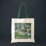 Church (Kirche) in Cassone by Gustav Klimt Tote Bag<br><div class="desc">Church in Cassone - Landscape with Cypresses (aka Kirche in Cassone - Landschaft mit Zypressen) (1913) by Gustav Klimt is a vintage Victorian Era Symbolism fine art painting featuring a church in the town of Cassone with surrounding stone buildings and cypress trees on the edge of Lake Garda in Italy....</div>