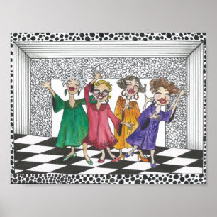 Church Ladies Performing in all their Glory Poster