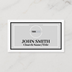 Church logo modern socials business card