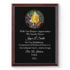 Church Member Appreciation Award Plaque