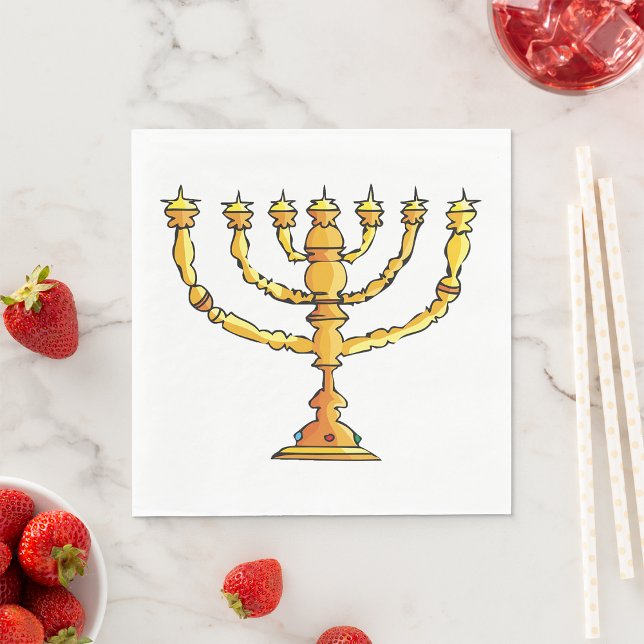 Church Menorah Napkin (Creator Uploaded)