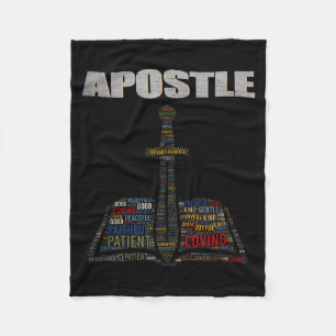 Church Minister Word Cloud Apostle Pastor Apprecia Fleece Blanket
