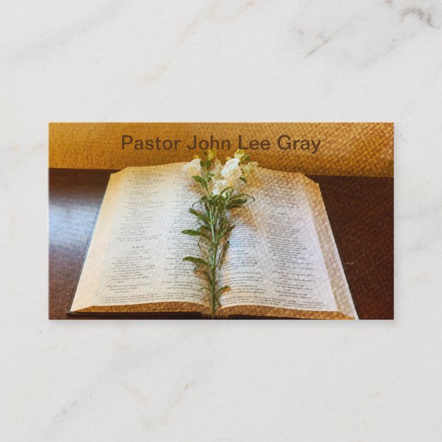 Church, Ministry, Christian, Bible Business Cards (Front)