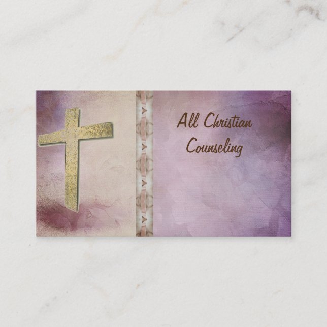 Church, Ministry, Christian, Cross Business Cards (Front)