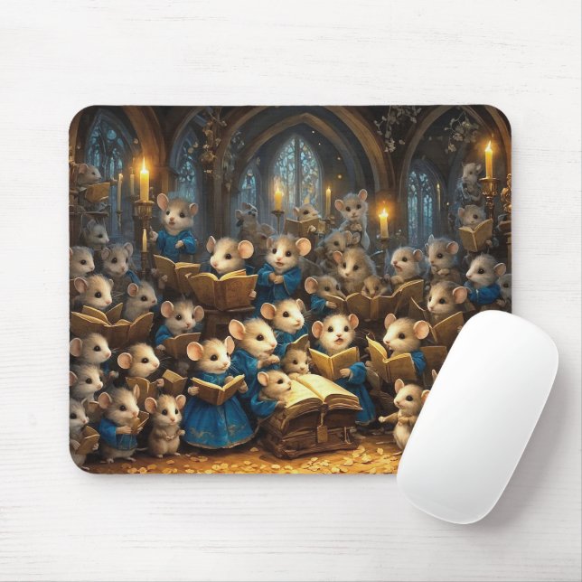 Church Mouse Choir  Mouse Mat (With Mouse)
