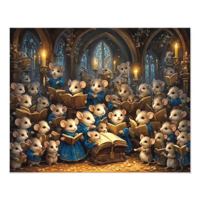 Church Mouse Choir  Photo Print (Front)