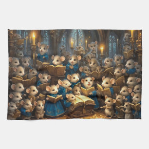 Church Mouse Choir  Tea Towel