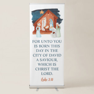 Church Nativity Christmas Banner