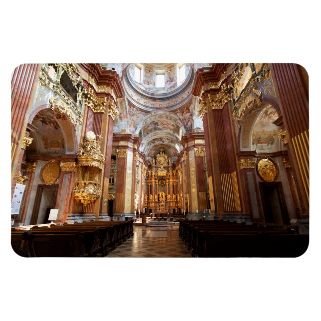 Church Of Abbey Melk, Lower Austria Magnet (Horizontal)