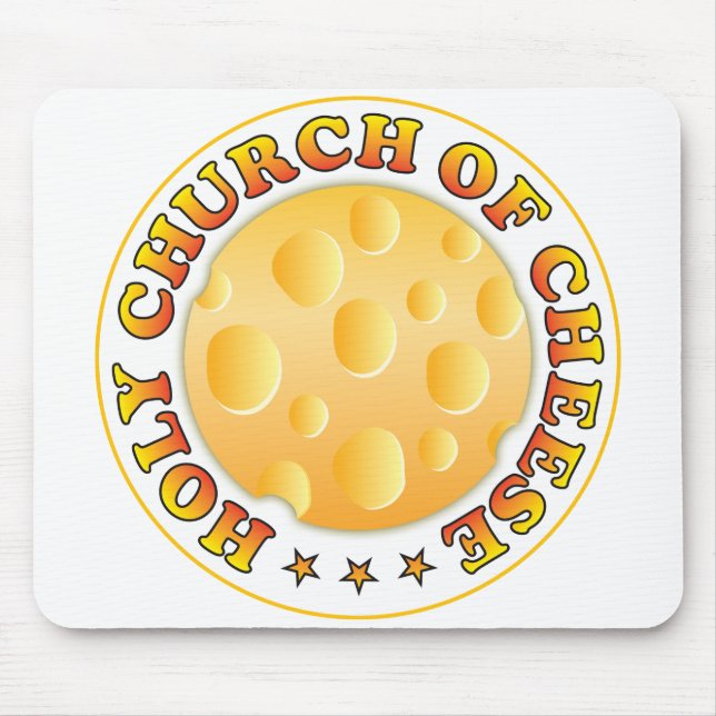 Church Of Cheese Mouse Mat (Front)