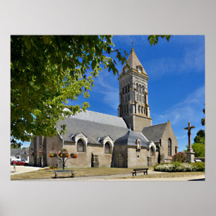 Church of Noirmoutier en l’Ile in France Poster