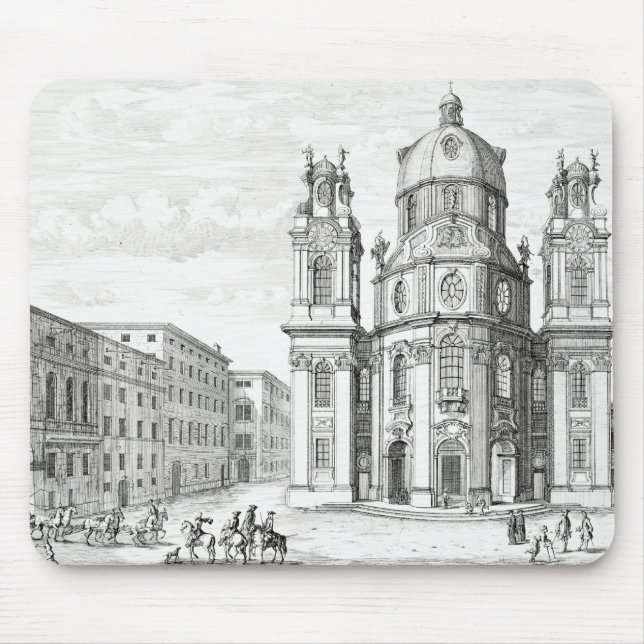 Church of Notre Dame, Salzburg, Austria, from 'Ent Mouse Mat (Front)
