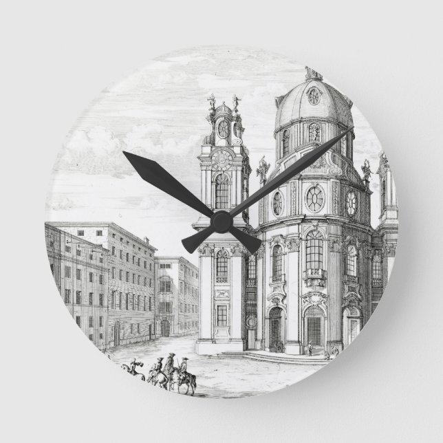 Church of Notre Dame, Salzburg, Austria, from 'Ent Round Clock (Front)
