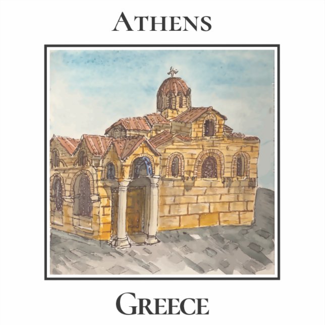 Church of Panaghia Kapnikarea, Athens, Greece (Front)