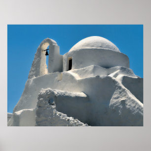 Church of Panagia Paraportiani, Mykonos, Greece Poster